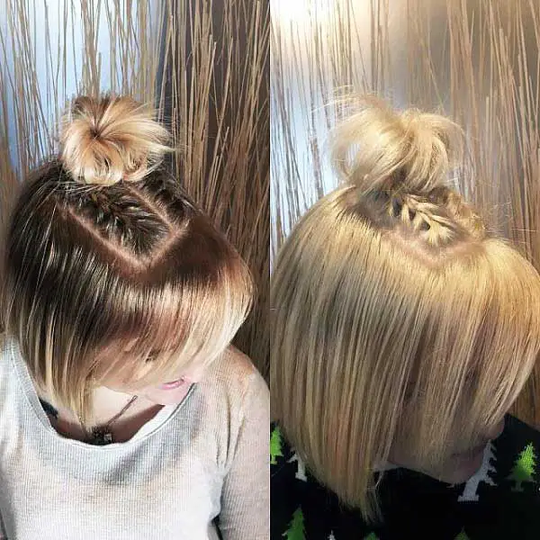 blonde-with-top-knot