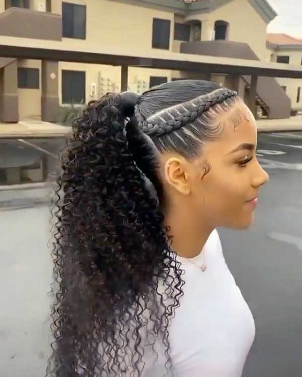 curly-ponytail-hairstyles-for-black-hair-with-weave