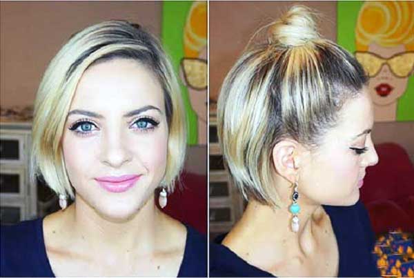 top-knot-bun-for-short-hair