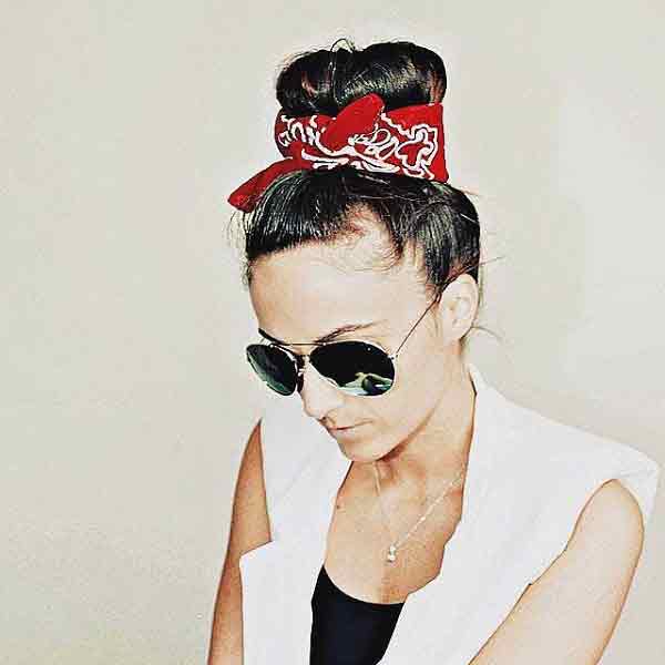 top-knot-bun-with-a-bandana