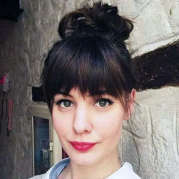 top-knot-bun-with-bangs