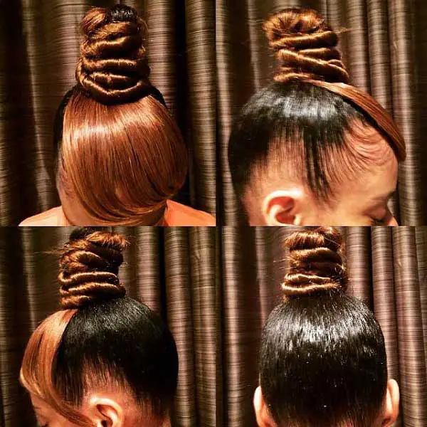 top-knot-bun-with-weave