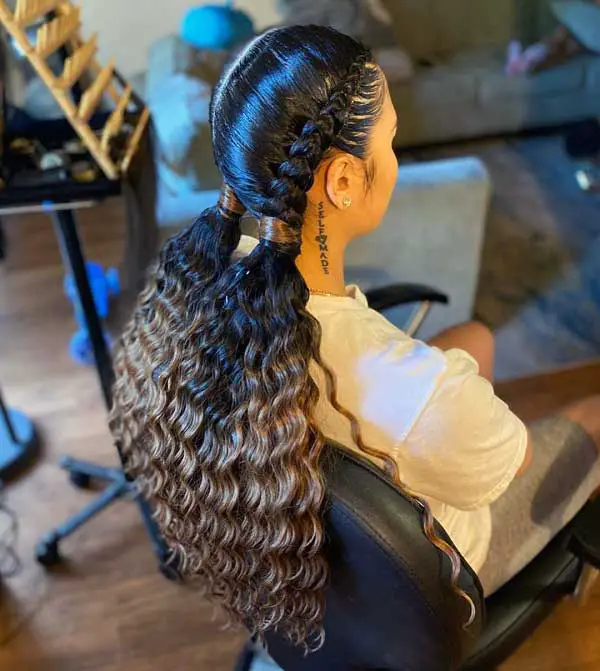 2-feed-in-braids-with-curly-ponytail 
