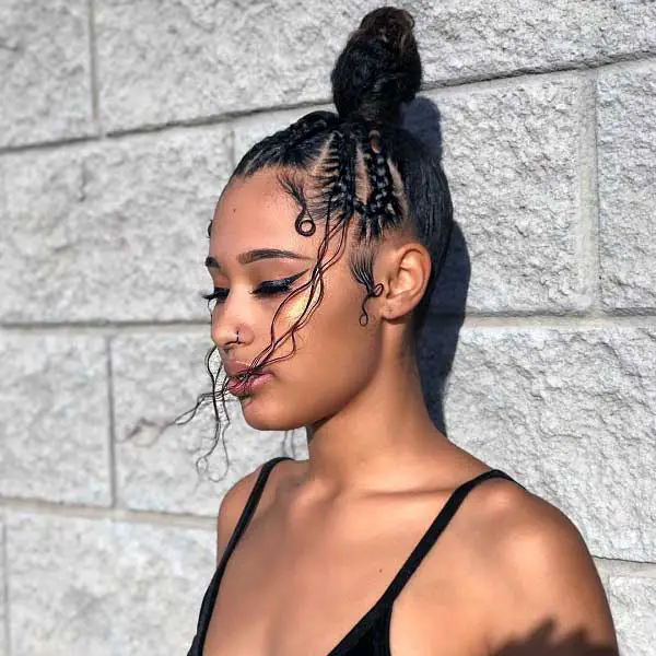 60 Trendy Braided Bun Hairstyles For 2022 - HqAdviser