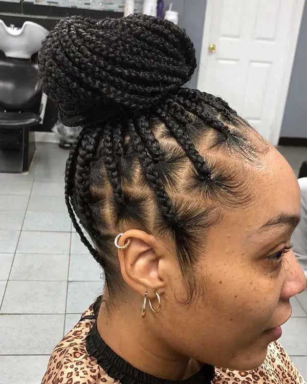 60 Trendy Braided Bun Hairstyles For 2022 - HqAdviser