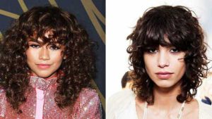 40 Perfect Curly Hair With Bangs that Will Be Surely Noticed - HqAdviser