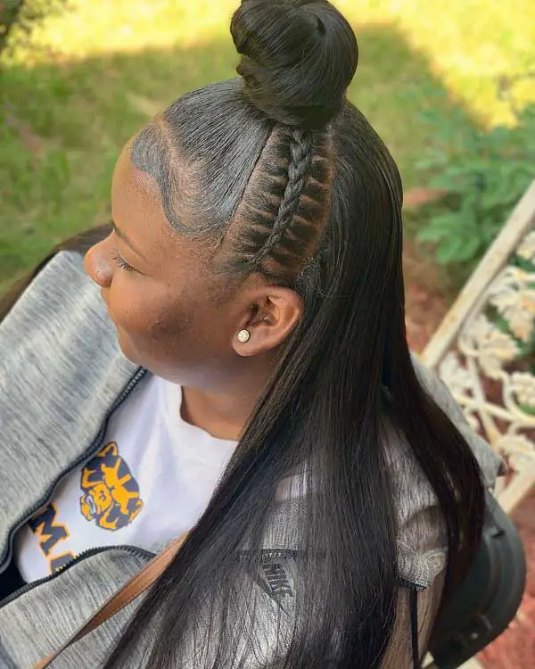 hair-braided-into-a-bun-with-weave