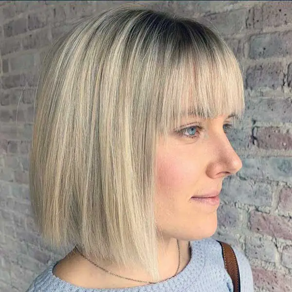 80 Popular Medium Hair With Bangs To Express Your Personality - HqAdviser