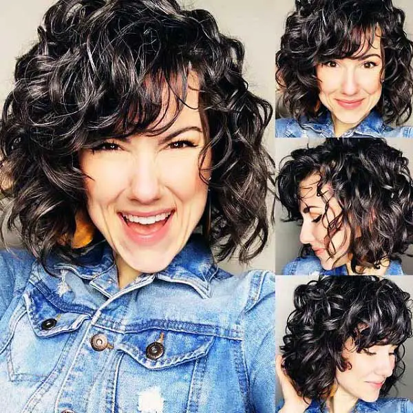 Perfect Curly Hair With Bangs