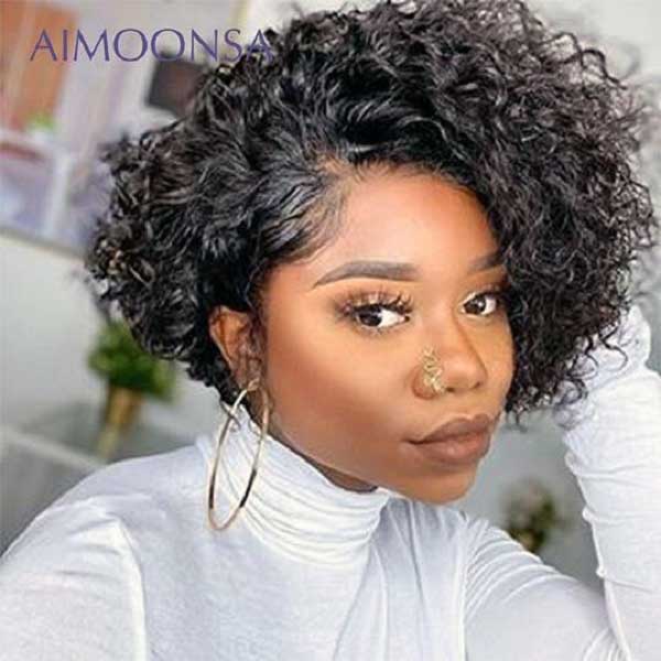 Beginner Friendly Salt and Pepper Bob Wig Loose Curly Human Hair Wear –  SOUL LADY