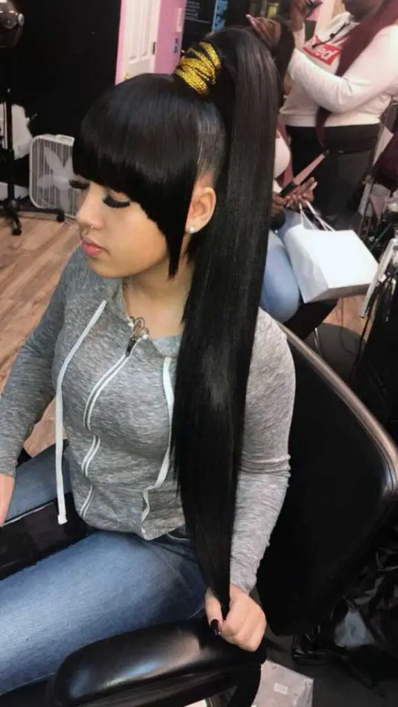 long-weave-ponytails-with-bangs