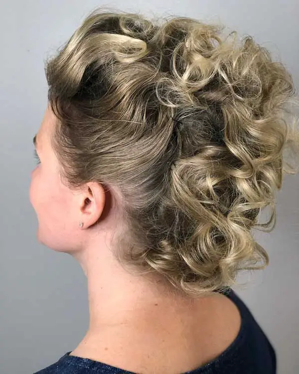 short-curly-hair-updos