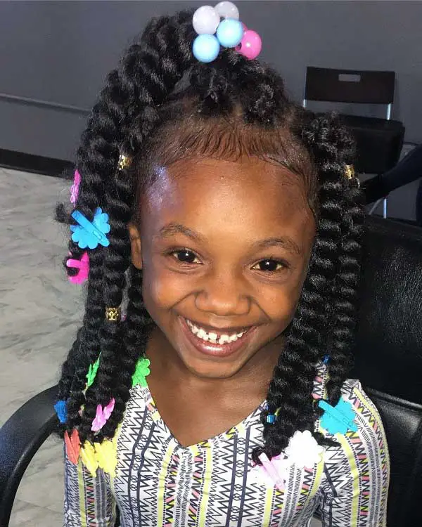 23 Cute Ponytail Hairstyles For Little Black Girls - HqAdviser