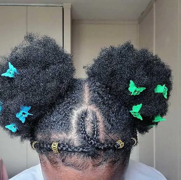 rubber-band-little-black-girl-ponytail-hairstyles-lovely_