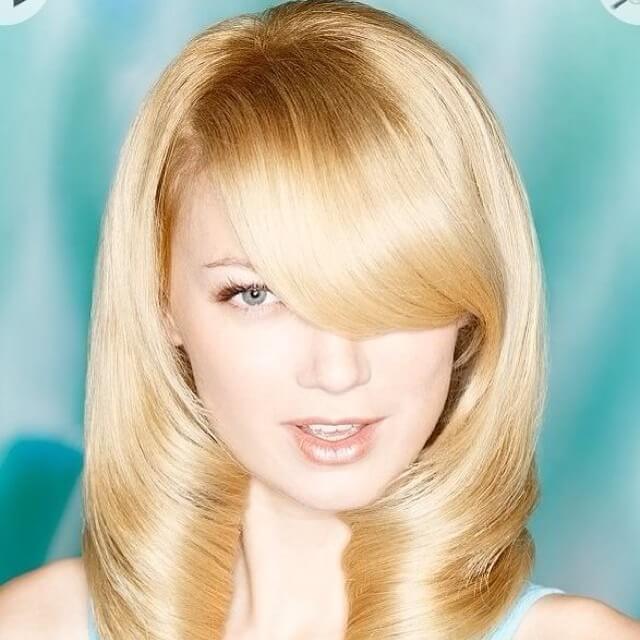 Side Swept Bangs For thick Hair