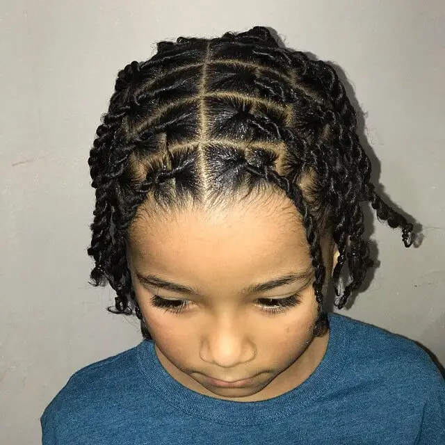 Twist Hairstyle braids for little boys
