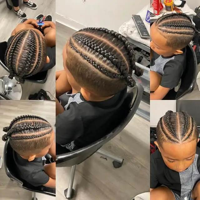 Cornrow braids for little boys 