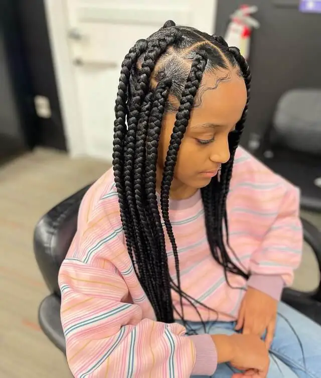 22 Trendy Box Braids for Kids Look To Own In 2022 - HqAdviser