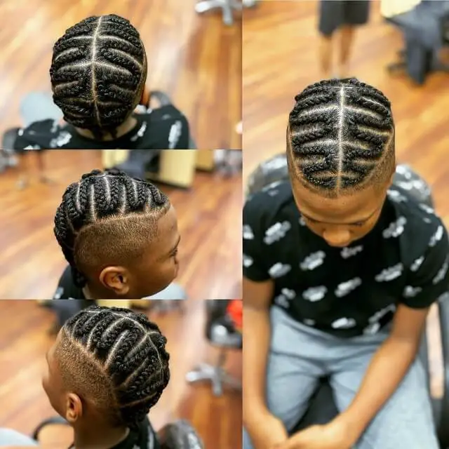 little black boy braided mohawk
