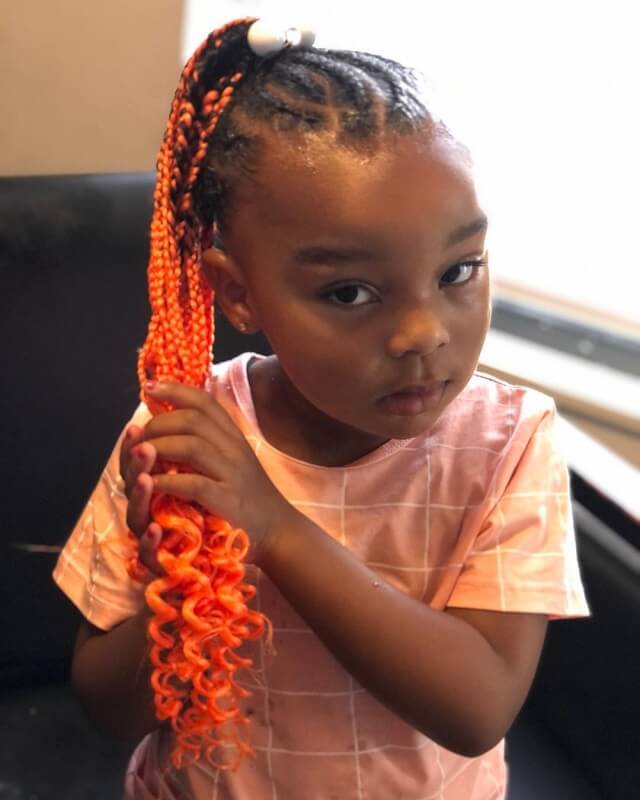 ombre box braids for kids 