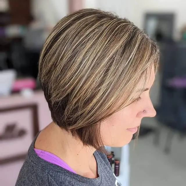 stacked bob haircut thick hair 