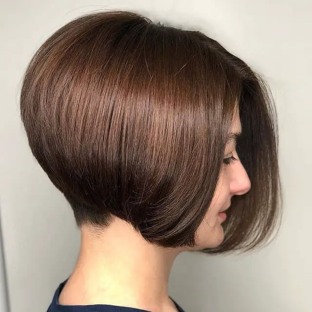 undercut stacked bob haircut