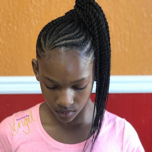 crochet ponytail on short hair