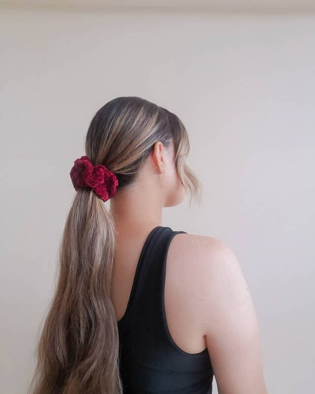 low long ponytail