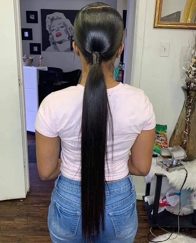 low ponytail hairstyles for black hair