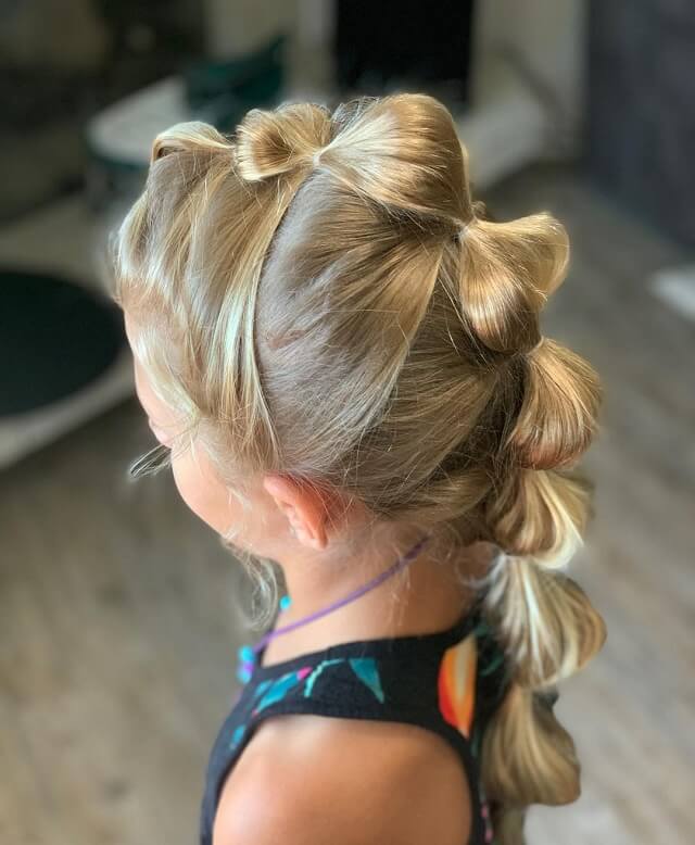 ponytail mohawk For little girl