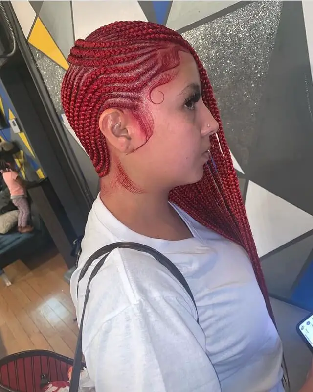small red lemonade braids