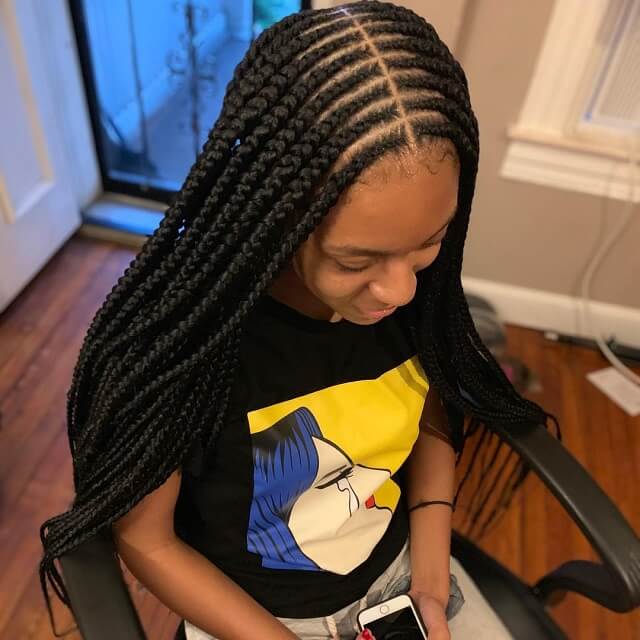 2 layer feed in braids    