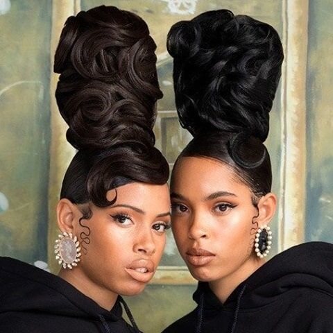 90s bun hairstyles black woman