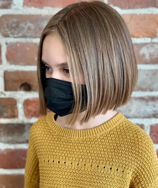 Blunt Bob Haircut for Little girl 