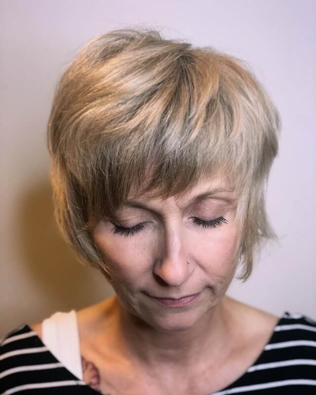 Edgy Shag for women over 50