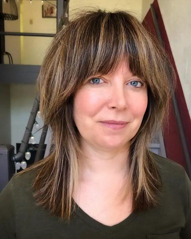 Medium Length with Bangs