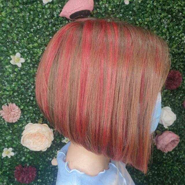 Pink Stripe bob