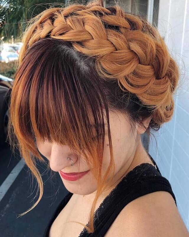 bohemian milkmaid braid