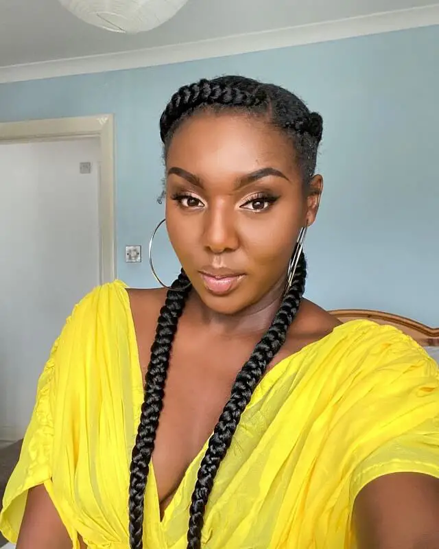 cornrow braids with shaved sides 