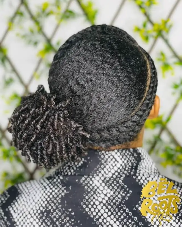 flat twist side bun