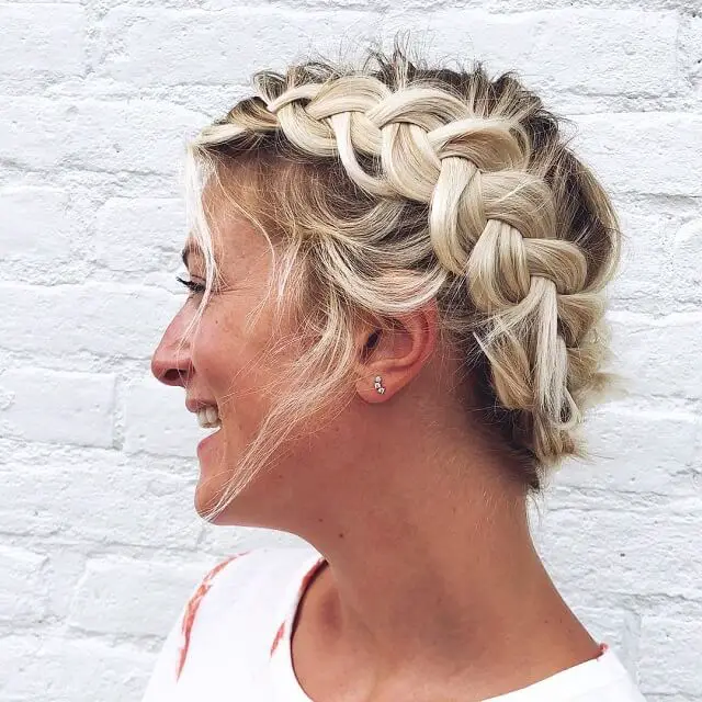 messy milkmaid braid