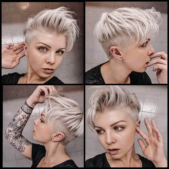 messy undercut pixie