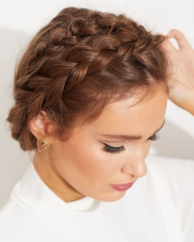 milkmaid braid updo