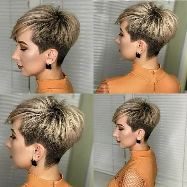 pixie haircut with undercut back