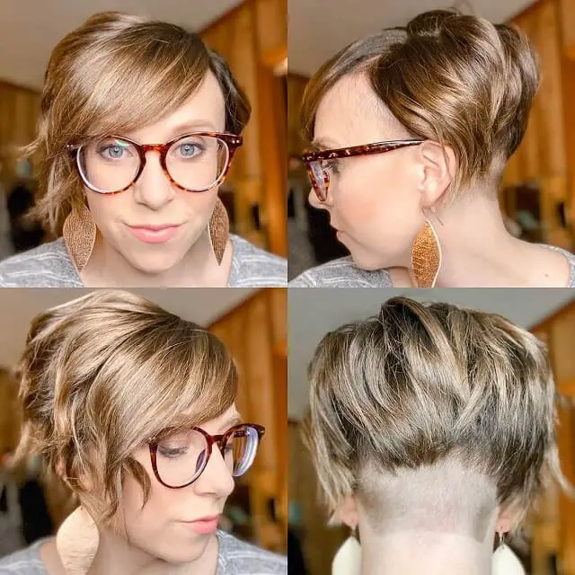 pixie undercut short wavy hair