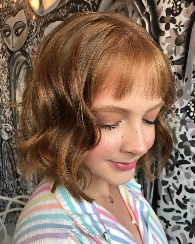 shaggy messy layered bob