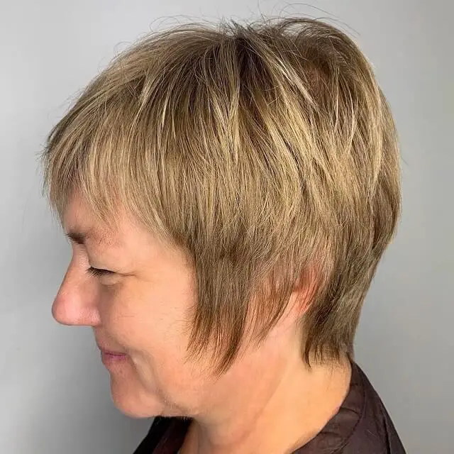 short shaggy hairstyles for fine hair over 50        