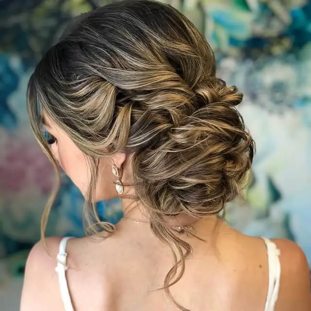 side bun hairstyles for wedding