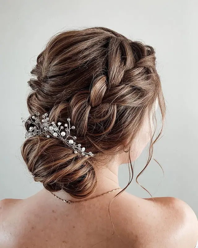 side bun hairstyles for wedding