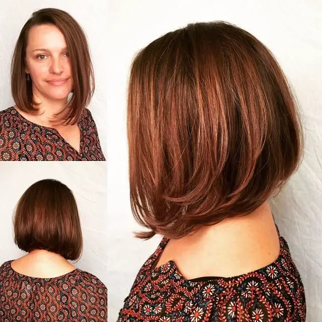 stacked swing bob haircut